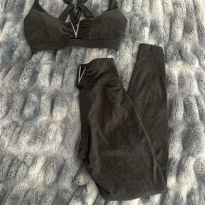 Bombshell Sportswear Charcoal Activewear Set